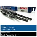 Bosch Scheibenwischer Renault Latitude, 09/2010 bis...