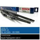 Bosch Scheibenwischer Rover 25, 10/2004 bis 05/2005, Twin...