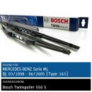 Bosch Scheibenwischer Mercedes Benz ML [W163], 03/1998...